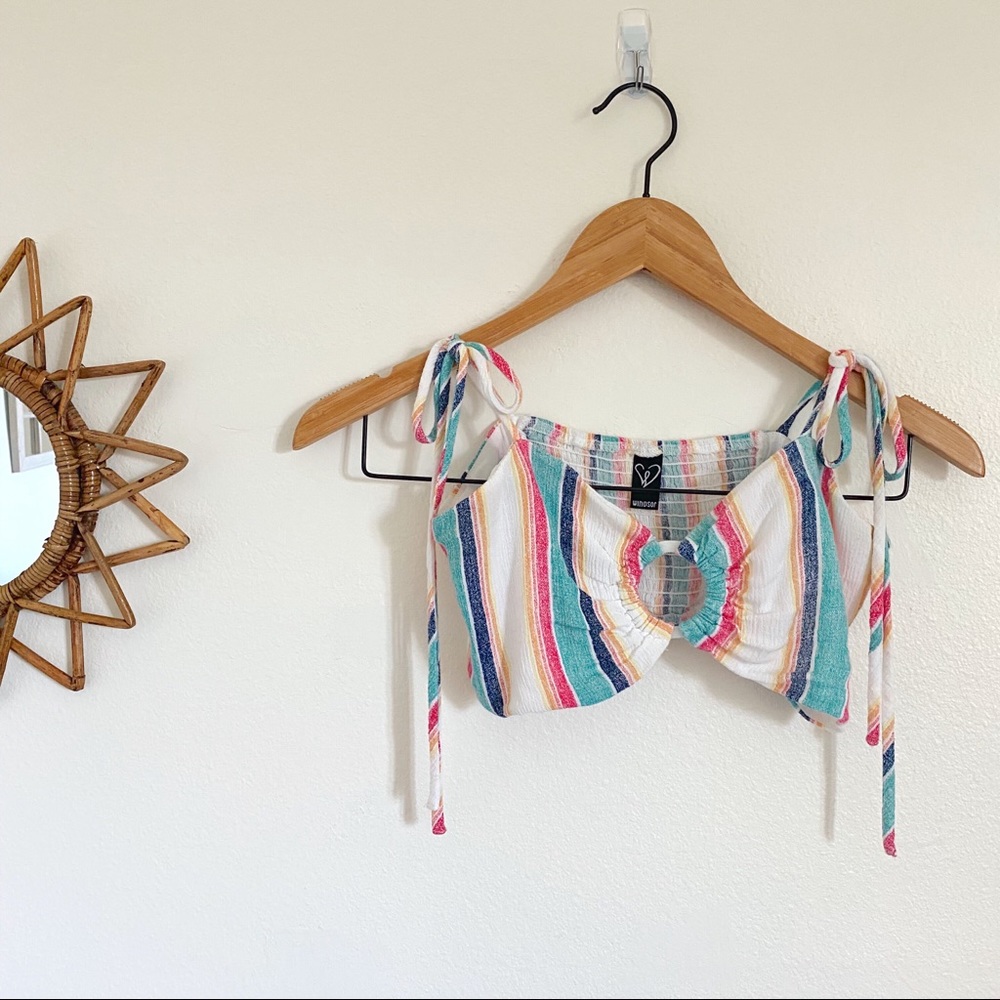 Windsor Colorful Ring Crop Top